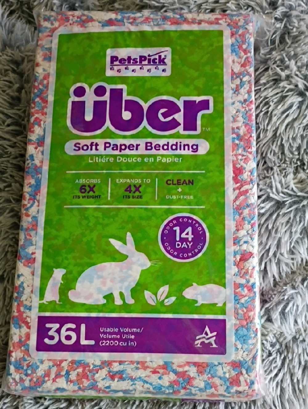 Über Soft Paper Bedding — Confetti Pink, Blue & White